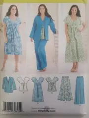 Simplicity Sewing Pattern 2660 Misses Dress Top Pants Size 10-18 Uncut