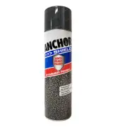4 Packets of Anchor Shield Hammer Finish Black Aerosol Paint 400 Gram Durable