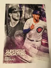 2018 Topps Superstar Sensations 5x7 Jumbo Kris Bryant Cubs SSS42 05/49