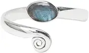 [SAJTOX] Adjustable Toe Ring Women's Body Jewellery Fashionable Toe Ring Handmade Midi Ring gemstone Silver Rings