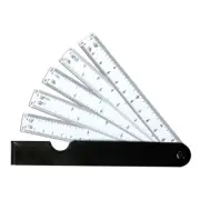 Lightweight Scale Ruler Plotting Scale Fan Shape Architects Scale Ruler 19cm
