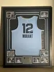 Ja Morant Signed Grizzlies Nike Jersey Beckett BAS Authentication Framed