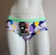 Bonds Ladies WUU7T S3R Team Floral Printed Hipster Boyleg Brief Size 10 New