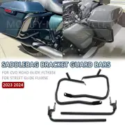 Rear Saddlebag Guard Rails Support Bracket For Street Glide FLHXSE 2023-24