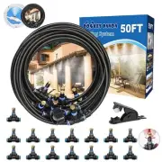 Misters for Outside Patio, Outdoor Water Misting Cooling System 50FT|15M. Bac...