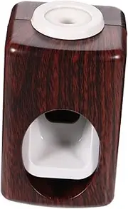 HAKIDZEL Space Saving Toothpaste Dispenser Brown Sticky Toothbrush Squeezer Toothpaste Tube Dispenser Sticky Manual Toothpaste Squeezer Plastic