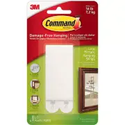 Command Picture Hanging Strips, Holds 16 lbs, Large, White (17206-ES)
