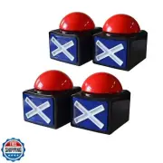 DOXISHRUKY Pack of 4 Game Answer Buzzer Alarm Button Box with Sound Light Par