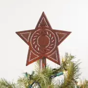 Primitive new Small Star Tree Topper in Rustic Tin - SALE