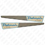 Olympic Debonair Caravan Decal x 2 | vinyl | sticker | vintage | custom