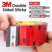 3M Strong Permanent Double Sided Sticky Versatile Roll Tape Heat Resistant Stick