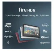 NIB Amazon Kindle Fire HD 8 Tablet 2020 (10th Gen) 32GB Alexa WiFi Quad-core BT