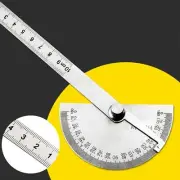180 Degree Stainless Steel Protractor Rotary Measuring Ruler Angle Finder