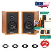 High-Quality 3" Bluetooth Bookshelf Speakers with Wood Design - Berkeley 2.0