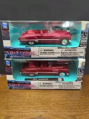 Lot Of 2 NewRay CityCruiser Collection Buick Roadmaster Convertible