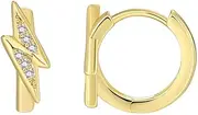 MAYJAI Simple light earrings Women's geometric ring with zircon earrings