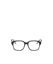 Logo square flat mirror 54 Black