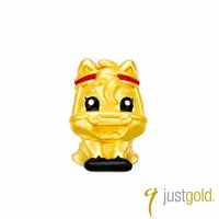 在飛比找誠品線上優惠-【Just Gold 鎮金店】躍動生肖 黃金串珠(馬-鞍馬)