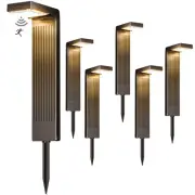 Solar Pathway Lights Outdoor 6Pack, 400LM Motion Sensor Walkway Lights with W...