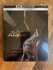 Black Adam w. Steelbook (4K UHD + Blu-ray, 2 Discs, EU Import, Region Free) NEW