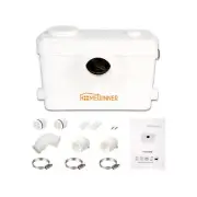 Macerator Pump 600W Toilet Upflush Sewage Grinder Pump System up to 30 ft for...