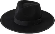 [Hcclijo] Fedora Wool Hat for Women Hats Ladies French Winter Hats Wedding Party Caps