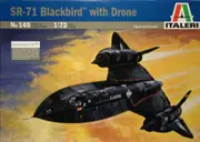 Italeri 1/72 SR71 Blackbird and Drone Plastic Model Kit 0145