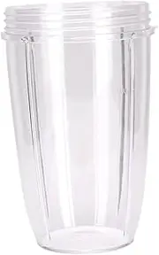 CHICAMPERA 18Oz Shaker Cup Large Plastic Mixer Container for Juicer Accessories Easy to Clean for Smoothies and Protein Drinks Dishwasher Safe