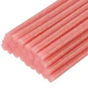 30pcs Mini Hot Glue Gun Sticks 8" x 0.43" for Glue Gun, Glitter Bright Red