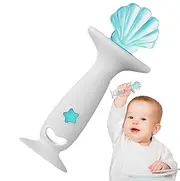 Conch Shape Chew Tubes - Soft Teething Toys with Suction Base - Silicone Sensory Play Teether, Chew, Girls