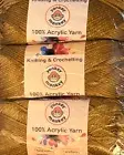 3-Pack YARN Acrylic 4-Ply Knitting Crochet Golden Mustard Ochre Yonkey Monkey #6