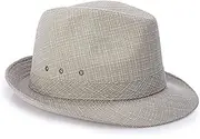 [LANREN] Male Outdoors Hat Dad Casual Jazz Cap Large Size Fedora Hats (Color : Camel, Size : 60CM)