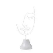 Pilbeam Living 33cm Face LED Neon Night Light Home Nursery Room Decor White