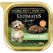 Ultimates Indulge Wet Dog Food Chicken Mince In Gravy 100g