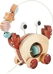 TTETTZ Pull Along Walking Toys Animal Push and Pull Along Toy for 1 2 3 4 Years Old