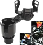 Cup Holder Expander for car 2 in 1 Multifunctional Car L, black