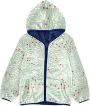[GuoChe] Fleece Jacket Toddler Boy Merry Christmas Light Green Leaves Children Coats For Toddler Girls Navy Blue Cute Baby