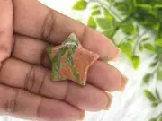 Unakite Mini Crystal Star - Unakite Star - 1" Unakite Crystal Star Carving -