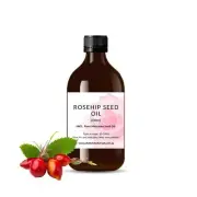 Organic Rosehip Oil Cold Pressed 100% Pure Natural Rosehip Seed Face & Body Oil