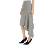 Balenciaga | Houndstooth Godet Midi Skirt