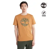 在飛比找PChome24h購物優惠-Timberland 男款小麥色迷彩樹型Logo有機棉T恤|