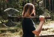 36" Large Norse Axe, Double Blade Axe, Double Head Viking AXE Large VIKINGS AXE