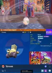 Pokemon Scarlet/Violet ✨SHINY EGG VAROOM Trade 6IV Adamant Hatch Your Own Egg!