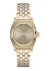 Nixon Small Time Teller A399-5104-00 Women's Two-Tone Analog Dial Watch ERK1280