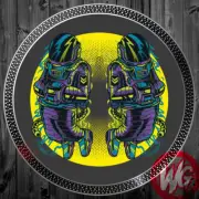 ONE DJ Turntable Slipmats 12 inch - SPACED OUT slipmat space astronaut edm dance