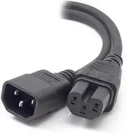 Alogic IEC C14 to IEC C15 High Temperature Power Cable, 3 Meter