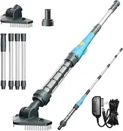 Efurden Cordless Pool Vacuum, Rechargeable Stick Handheld Pool Cleaner Vacuum Perfect for Above Ground Pools, Hot tubs, Spas & for Sand and Debris