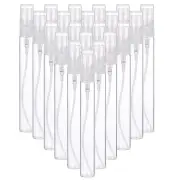 20 Pcs 10ml Glass Mini Perfume Sample Bottle Empty Mini Spray Bottle, Clear