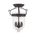 Jefferson - Height Flush Mount in Traditional Style - 10 Inches wide by 14