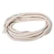 Cotton Oil Lamp Wick 7mm Diameter 5 Meter 16Ft for Alcohol Lamp Lighting White